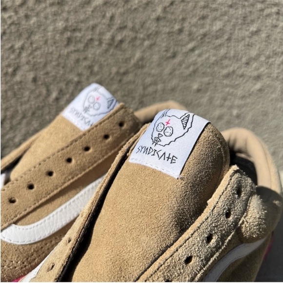 VANS SYNDICATE OLD SKOOL PRO GOLF WANG Tyler the Creator-PINK/WHEAT Size 8.5 NWT - Picture 8 of 14